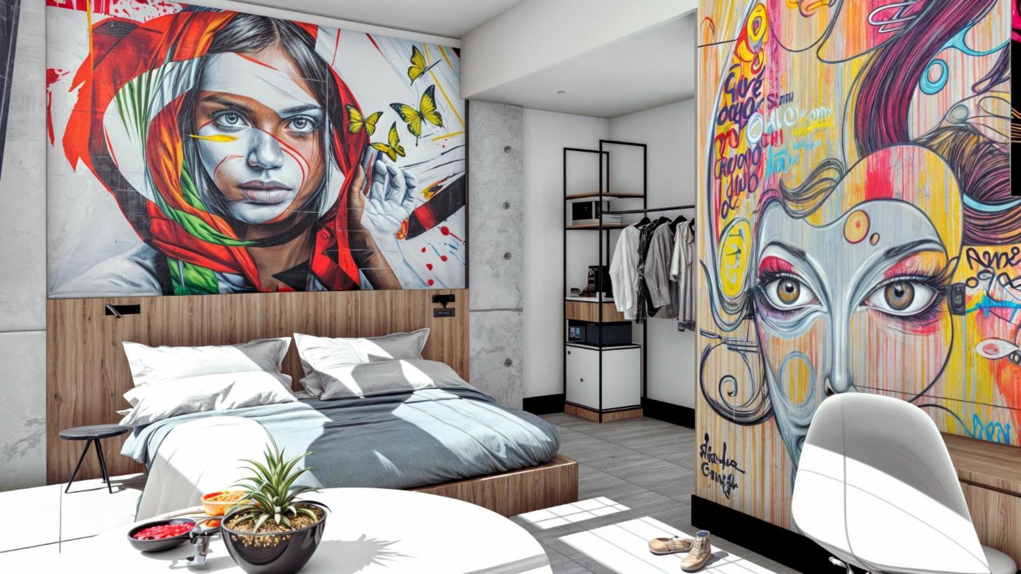 Street Art Hotel Roma Mexico-stad Buitenkant foto