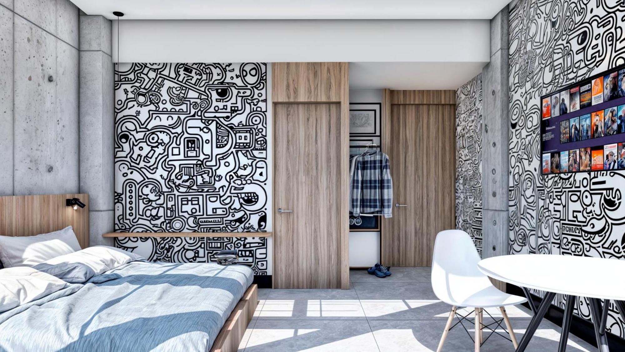 Street Art Hotel Roma Mexico-stad Buitenkant foto