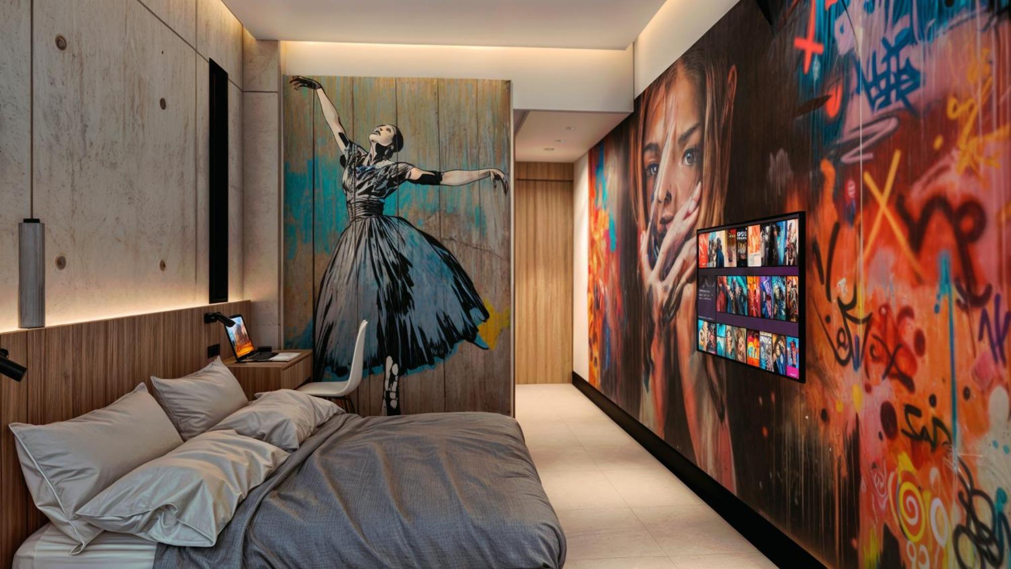 Street Art Hotel Roma Mexico-stad Buitenkant foto