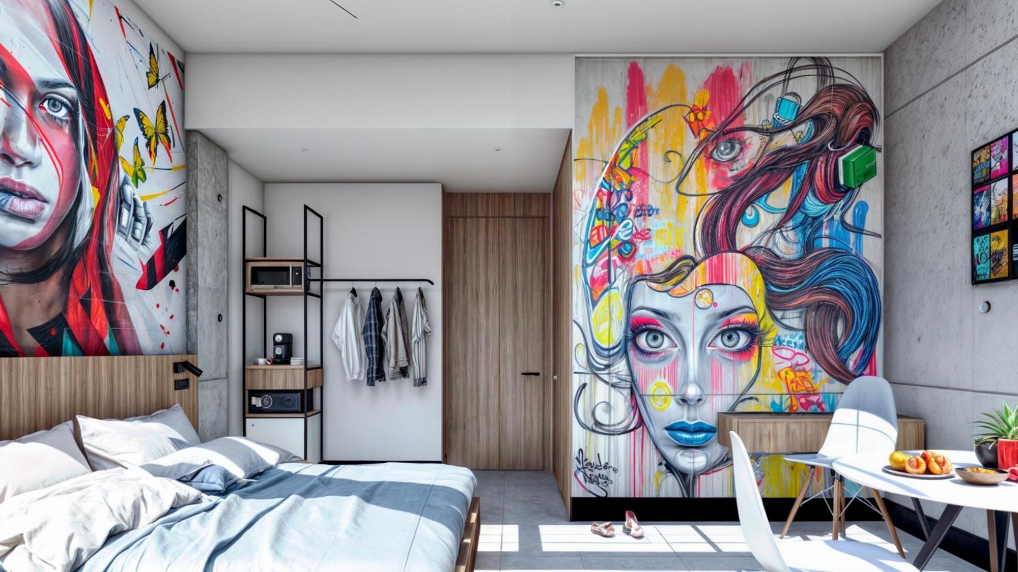 Street Art Hotel Roma Mexico-stad Buitenkant foto