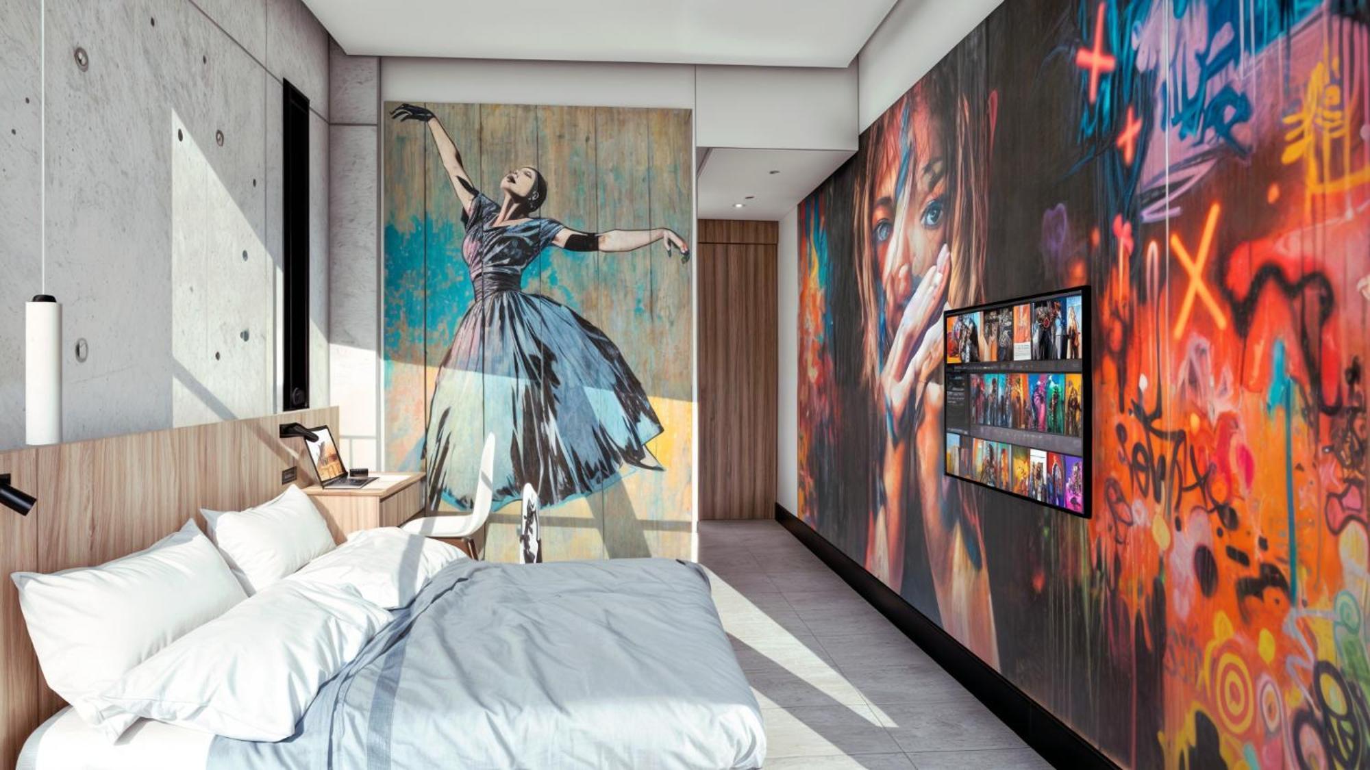 Street Art Hotel Roma Mexico-stad Buitenkant foto