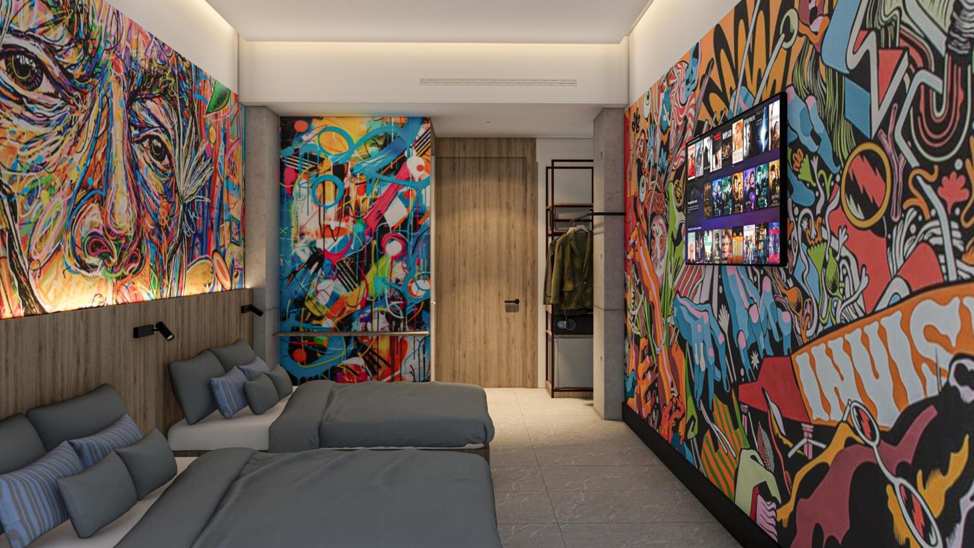 Street Art Hotel Roma Mexico-stad Buitenkant foto