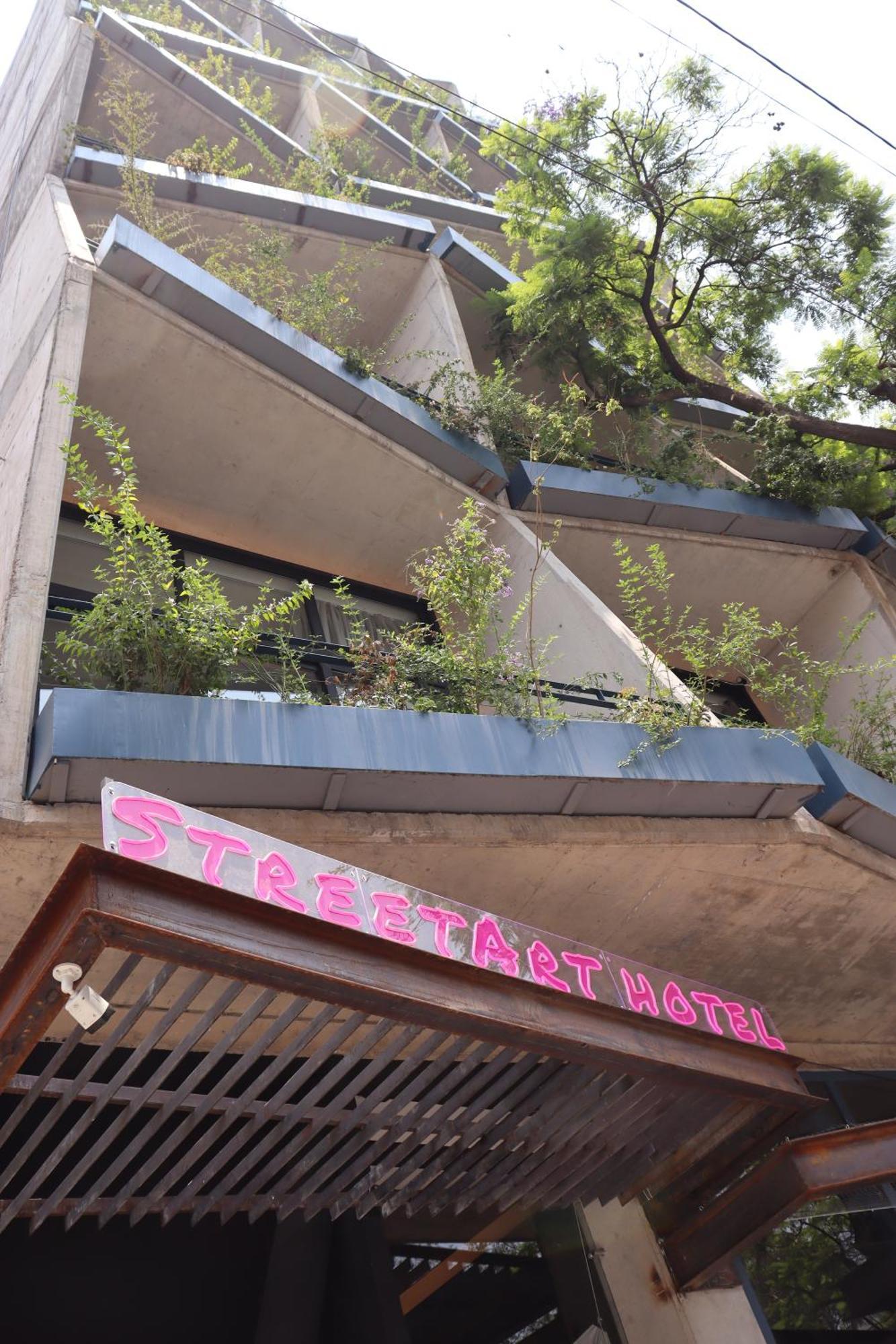 Street Art Hotel Roma Mexico-stad Buitenkant foto