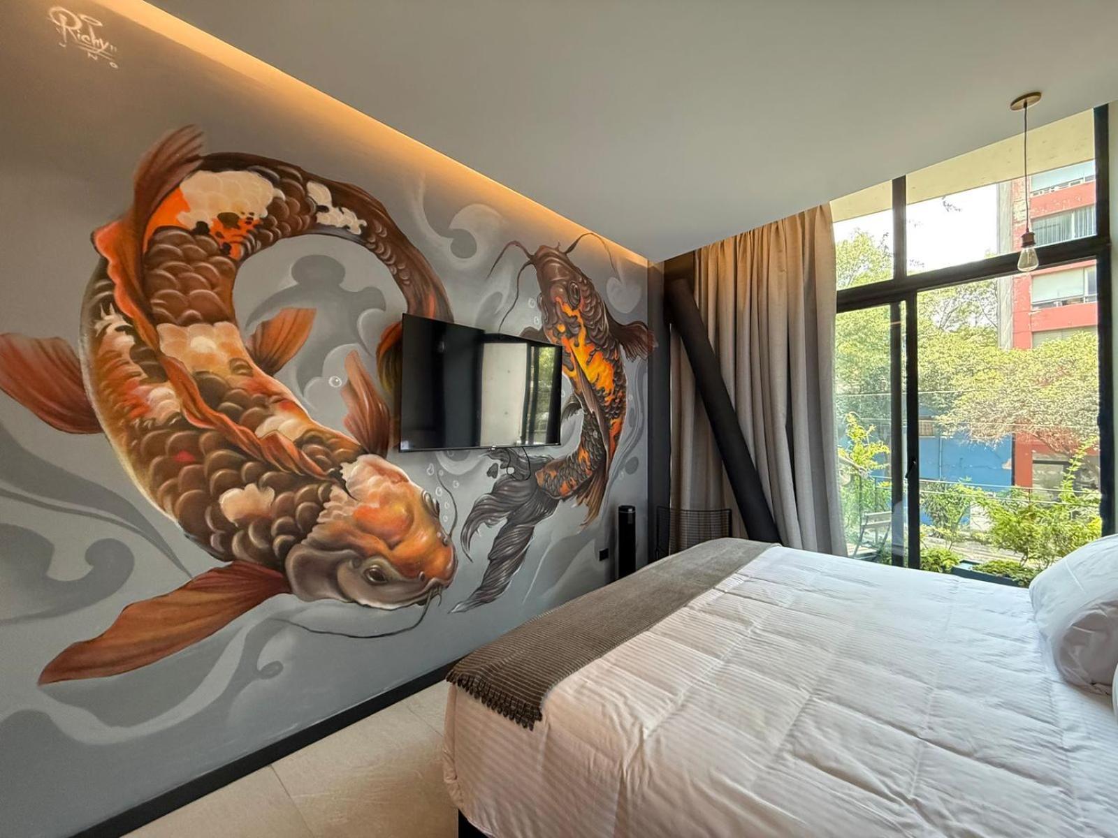 Street Art Hotel Roma Mexico-stad Buitenkant foto
