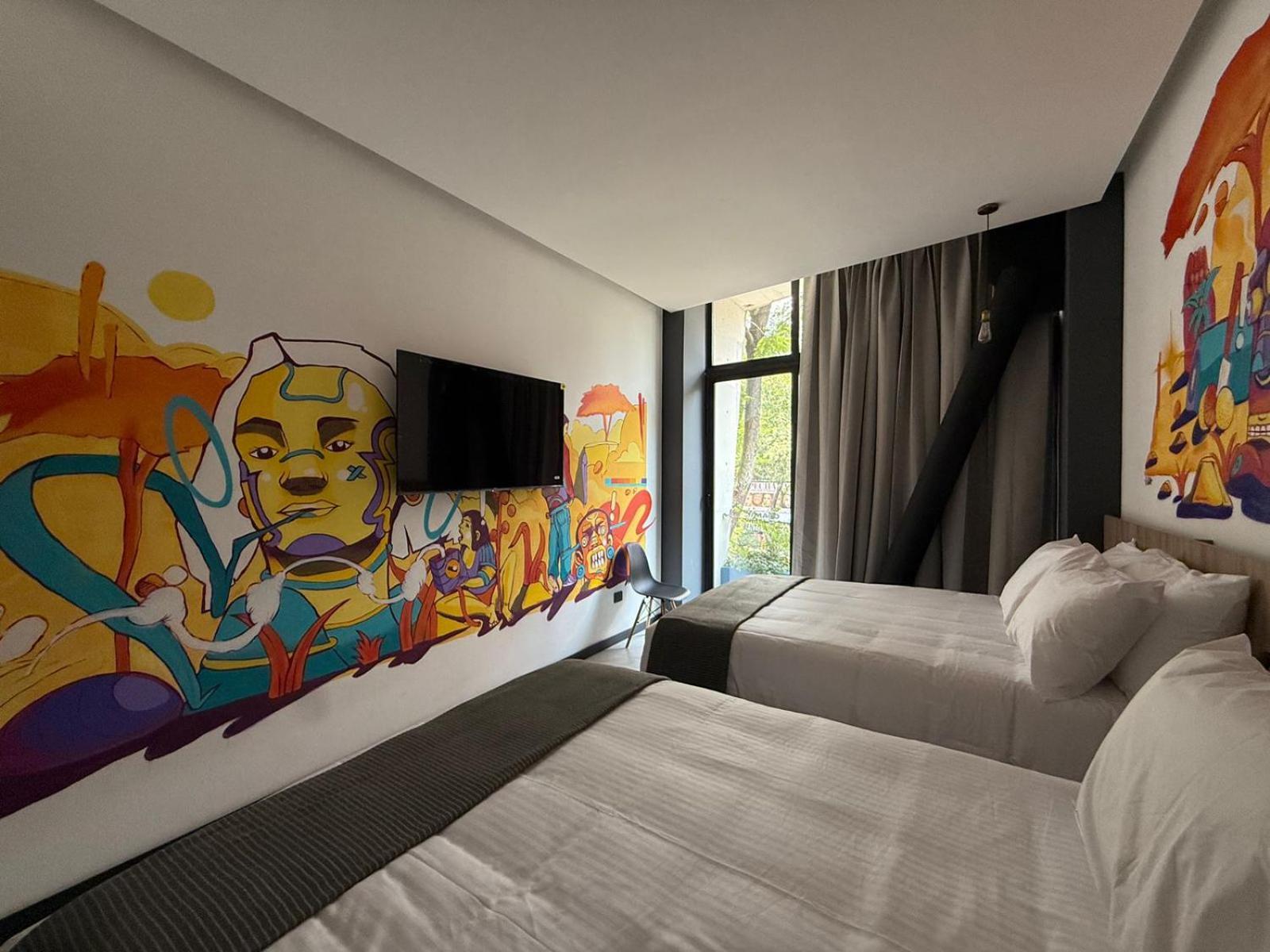 Street Art Hotel Roma Mexico-stad Buitenkant foto